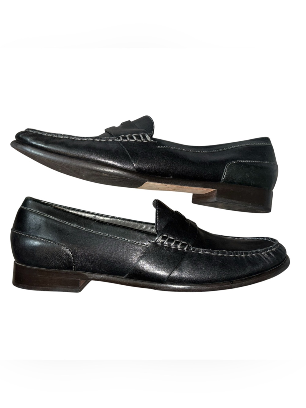 Cole Haan women’s black Leather Penny Loafers 10 - Picture 6 of 8